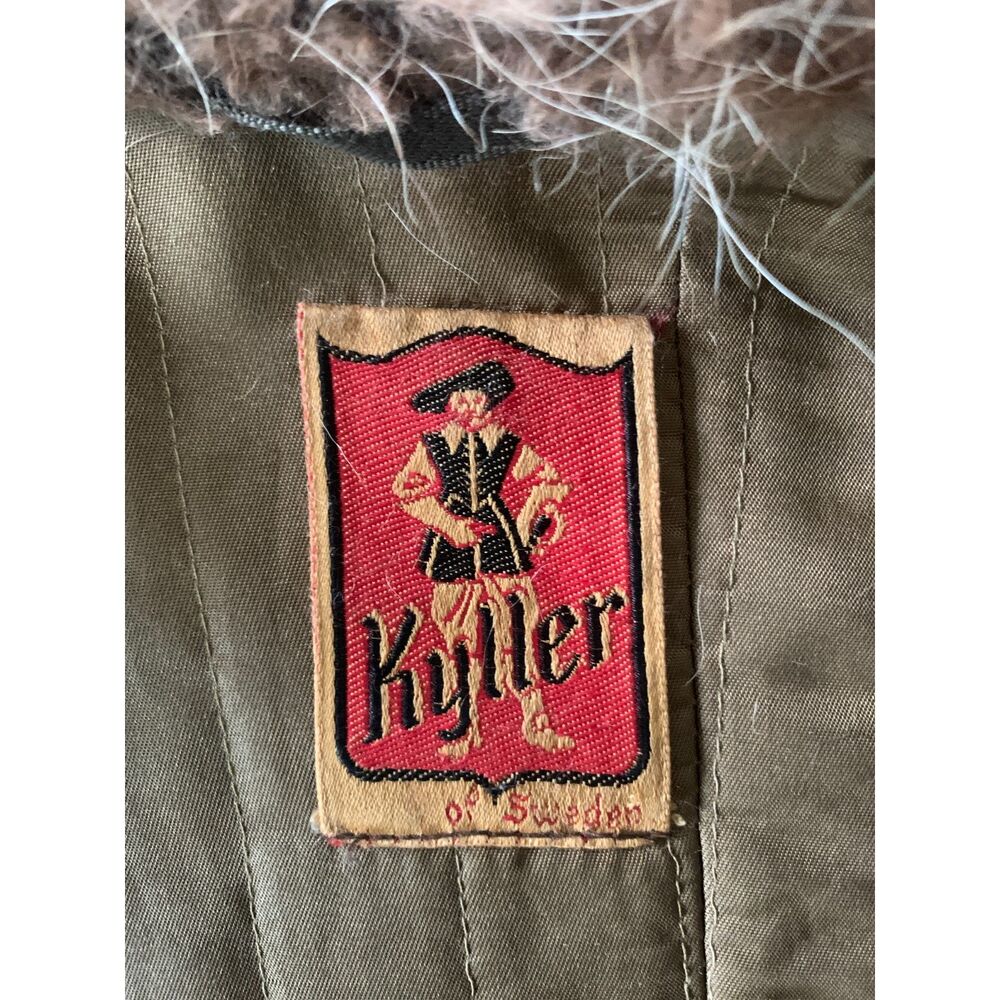 Brown Suede Vintage Jacket with Fur trim - Picture 6 of 6